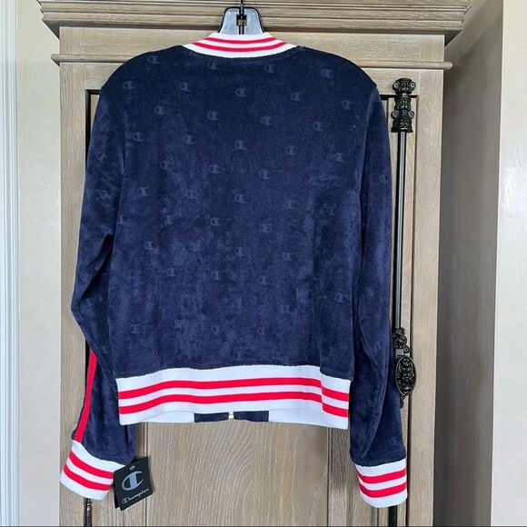 Champion Imperial Terry Cloth Warm-Up Jacket Medium NWT - Picture 9 of 17